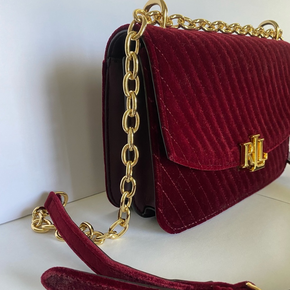 Ralph Lauren Velvet Madison Crossbody Bag
